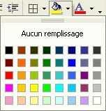 Une couleur personnalisée pour le remplissage des cellules?