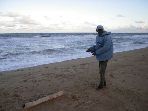 pêcheur sur l'ocean indien
