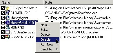 Un freeware portable pour gérer les logiciels démarrés au lancement de windows