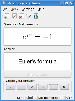 Carte mémoire représentant une formule mathématique