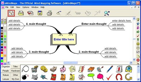 Творение эвристической диаграммы с eMindMaps
