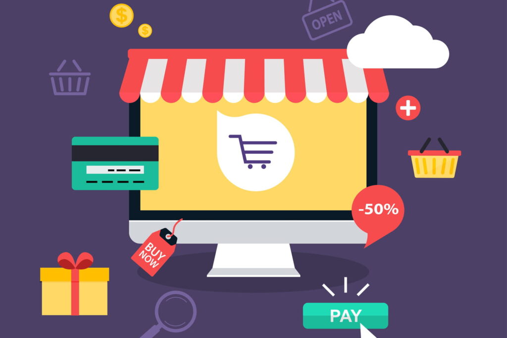 Homme calculant le coût de lancement d'un site e-commerce sur son ordinateur