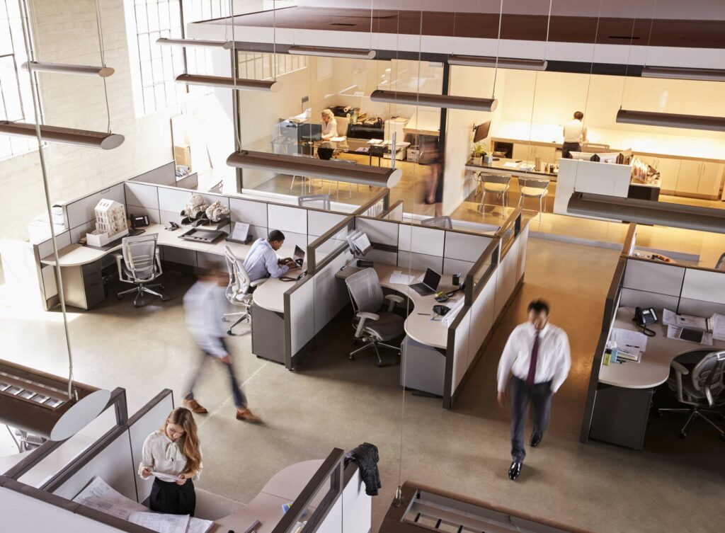 Open space agencement de bureaux